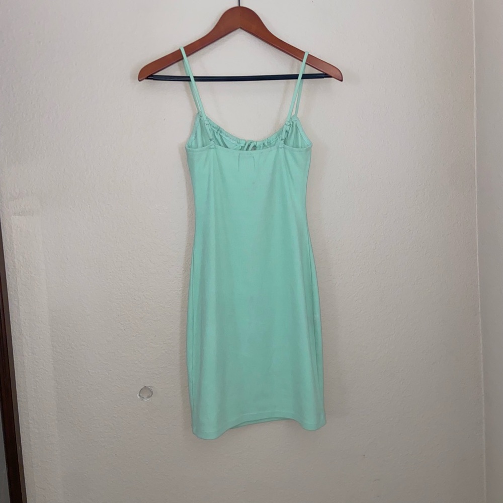 Green Princess Polly mini dress y2k bodycon street wear formal going out vibes - Picture 4 of 16